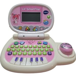 VTech Lil' SmartTop Pink Learning Laptop For Toddlers With Keyboard Tested Works